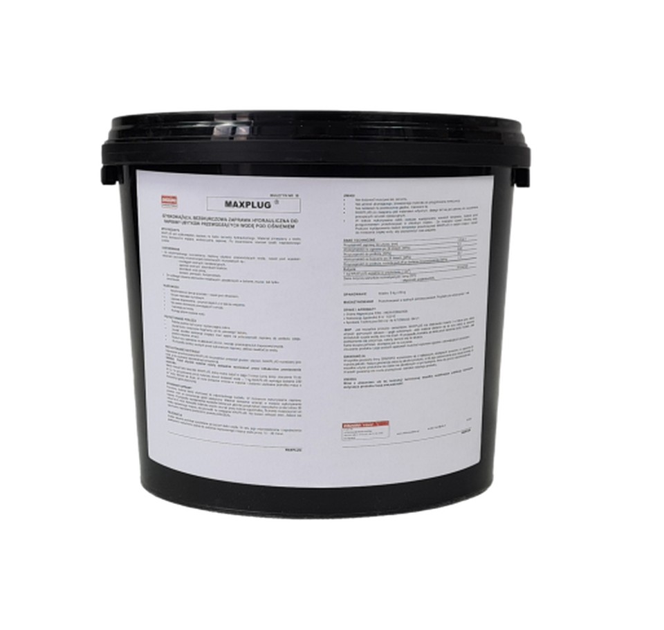 Zaprawa szybkowiążąca bezskurczowa Maxplug, wiadro 5 kg